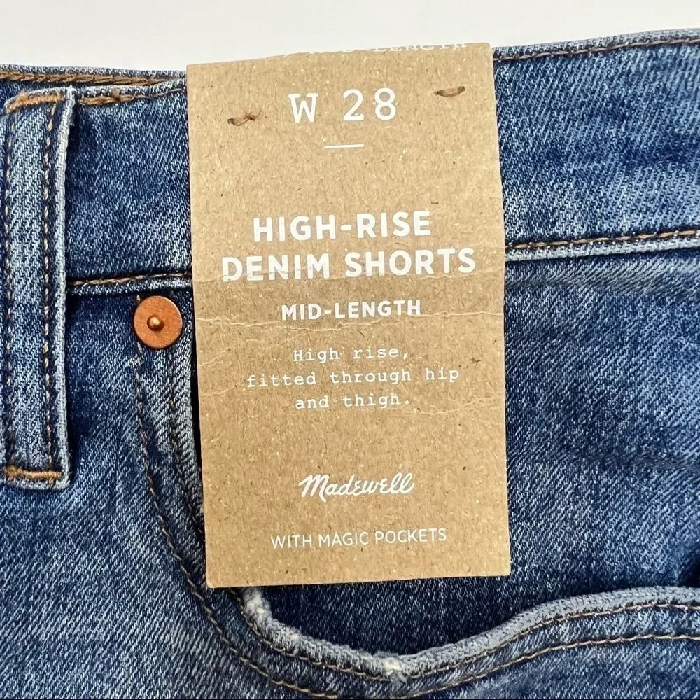 Madewell • High-Rise Mid-Length Shorts